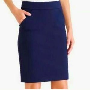 J. Crew Navy Pencil Skirt (sz 8) 🌿